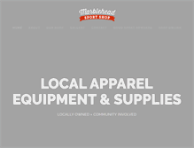 Tablet Screenshot of marbleheadsportshop.com